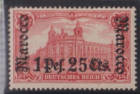 Germany Office in Morocco #29 Used Hinged F - VF Cat Value: 50