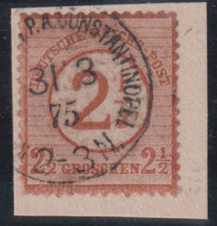 Germany Office in Turkey #MiV29 Used F - VF Constantinople  Cat Value: E100