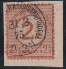Germany Office in Turkey #MiV29 Used F - VF Constantinople  Cat Value: E100