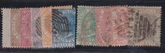 Straights Settlements 1867 #10-18 Used  SG 11-19 L254 Some Faults Cat Value: $225