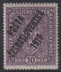 Czechoslovakia #B21 LH Mint  Signed Richter Cat Value: $300