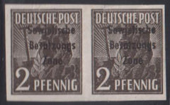 Germany #10N1 VF Mi182U pair imprf - signed on back plus Stolow cert Cat Value: $336 300