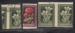 Hungary #907, 909 var. Used  major misperf error - 4 stamps