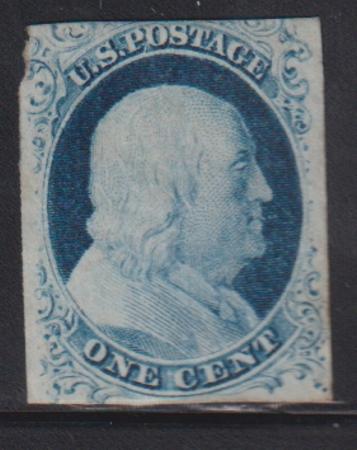 US Classics #9 Mint F - VF No Gum Pos. 82 R1L Doporto Cert Cat Value: $260