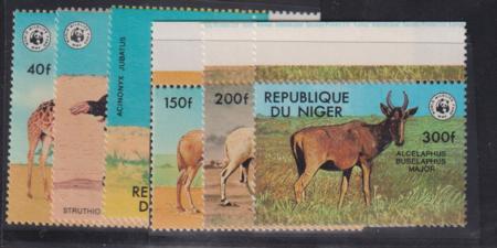 Niger #447-62 NH VF WWF Cat Value: $32.60