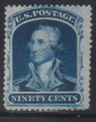 US Classics #39 Mint F - VF No gum, Weisz Cert Cat Value: $1400 as no gum