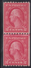 US Washington - Franklin #487 NH Mint F - VF Line pair - Fresh! Cat Value: $275