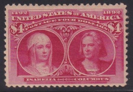 US Early Commemoratives #244 Mint  F - VF Thin spot - Rich Color Cat Value: $2100