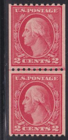 US Washington - Franklin #488 Mint NH  F - VF Line Pair Cat Value: $90