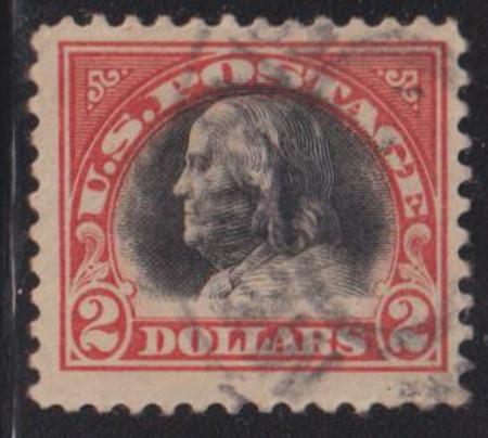 US Washington - Franklin #523 Used  F - VF Large Margins, Light Cancel Cat Value: $240