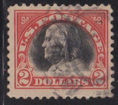 US Washington - Franklin #523 Used  F - VF Large Margins, Light Cancel Cat Value: $240