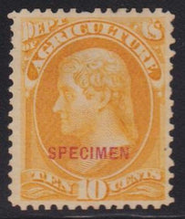 US Officials #O5s Mint  F - VF Specimen Overprint No gum as issued Cat Value: $400