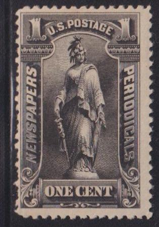 US Newspaper Stamps #PR102 Mint LH  F Short Perfs left Cat Value: $230