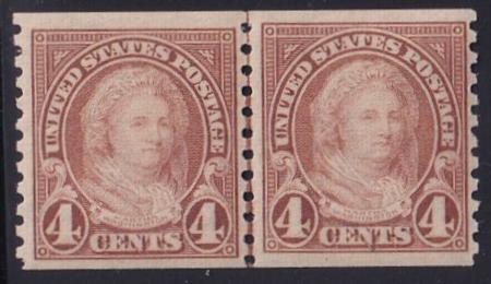 US Modern #601 NH  VF Line pair - Surprisingly Tough Nice! Cat Value: $55