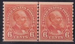 US Modern #723 Mint NH  F - VF Pristine Line Pair Cat Value: $82.50