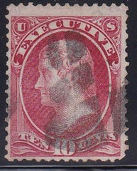 US Officials #O14 Used  F small sealed invisible tear Cat Value: $1000