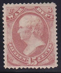 US Officials #O90 Mint Hinged  VF - XF Cat Value: $120 as 85