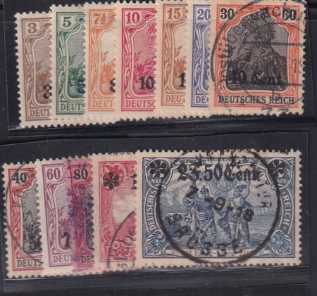 France #N15-26 Hinged/Used  VF Mixed Mint & Used Cat Value: $134.50