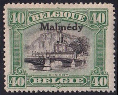 German Occupation - Euprn & Malmedy Scott 1N52 var. #Mi9C Mint Hinged  F - VF Perf 14 3/4 Slight brownish gum, Scarce! Cat Value: Mi: 100