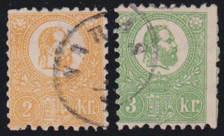 Hungary #1, 2 Used  AVE - F Small Thin on each Cat Value: $860