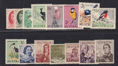 Australia 1963-65 #365-379 NH  F-VF  Full Set,  7 Values Picture Birds