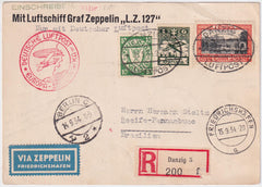 Danzig 1934 8th South American Zeppelin Flight to Brazil