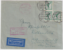 Germany 1929 German Osbrück Flight Cover with On Board Cancel