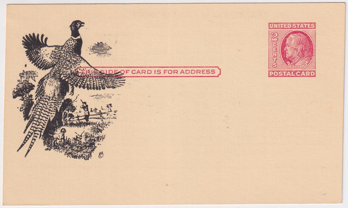 US 1951 UX38 with Bird Cachet. Very Rare