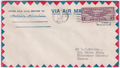 US 1930 Airmail Cover with C12 Signed by the Pilot, Walter Hinton