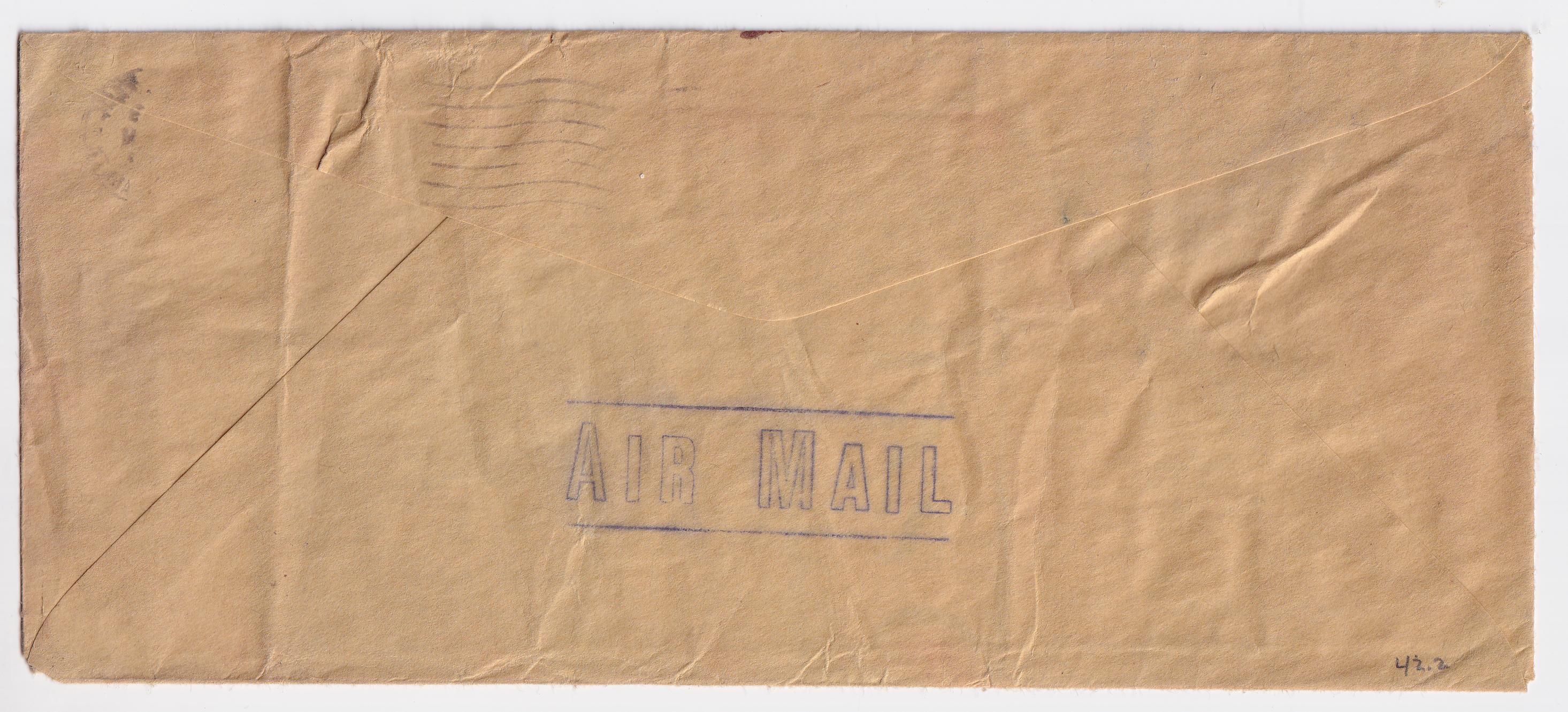 US 1942 Airmail Cover Seattle WA to CT Crashed in NY