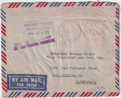 US 1962 NY Crash Cover.  Flight was from NY destined to arrive in Los Angeles