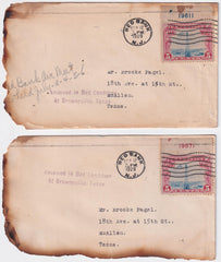 US 1929 Atlanta Plane Crash Covers with C11 PNS  and P. O. Letter