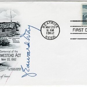 US 1962 #1198 FDC Signed by the PMG, J. Edward Day