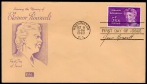 US 1963 #1236 FDC Signed by James Roosevelt, Son of Eleanor & FDR