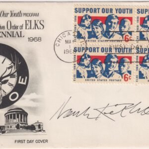 US 1342 FDC Signed by Hank Ketcham, cartoonist for Dennis the Menace