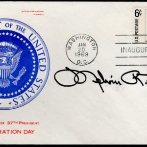 US 1969 #1347 Inauguration Day Cover Signed by Melvin Laird, US Secretary of Defense