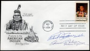 US 1968 #1364 Chief Joseph FDC Signed by The Designers and Engravers for The Issue