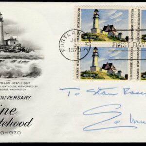 US 1970 #1391 Maine FDC Signed by Ed Muskie, US Senator from Maine