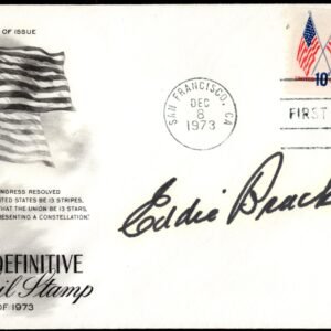 US 1973 #1509 FDC Signed by Eddie Bracken, Entertainer