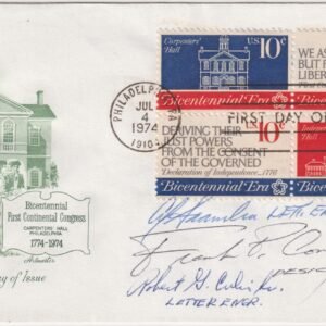 US 1543-46 FDC Signed by Designers and Engravers of Issue