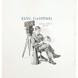 US Artmaster Scott 1555 1975 D.W. Griffith, Cinema Cachet Artwork
