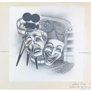 US Art Craft Scott 1803 1980 Performing Arts - W. C. Fields Artwork