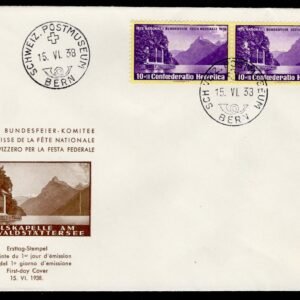 Switzerland 1938 #B90 FDC Cacheted and Unaddressed