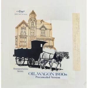US Artmaster Scott 2130  1985 Transportation Series -Oil Wagon Artwork