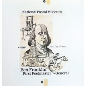 US Artmaster 2779 1993  National Postal Museum - Ben Franklin Artwork