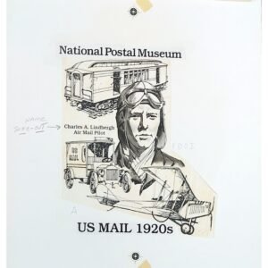 US Artmaster 2781 1993  National Postal Museum - Charles Lindbergh Artwork