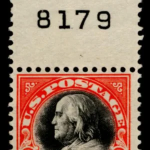 US 523 NH F-VF Plate # Single
