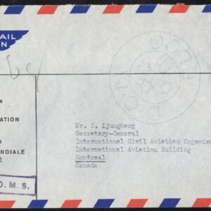 Switzerland 5 O 18 90c WHO/OMS on Cover to Canada