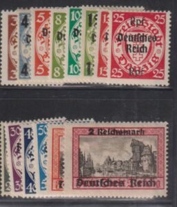 Danzig, Memel, and Plebescites - Danzig #241-54 Mint NH