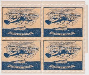 Canada 1926 CL9 Semi-Official Airmail VF NH Block of 4